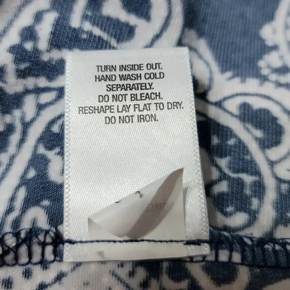 Roz & Ali Woman Navy & White Faux Wrap Skirt Dress Sz 1X - Picture 8 of 8